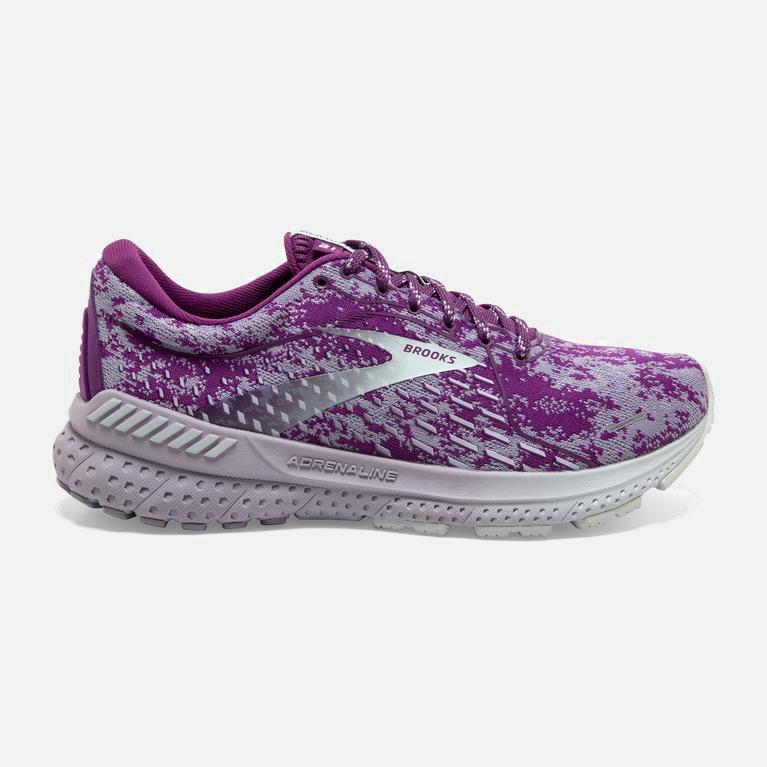 Brooks Adrenaline Gts 21 Hardloopschoenen voor Dames Paars /Lavendel/Blauw (KAYEH-7405)